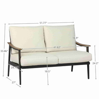 High Back Outdoor Loveseat - Natural Expressions