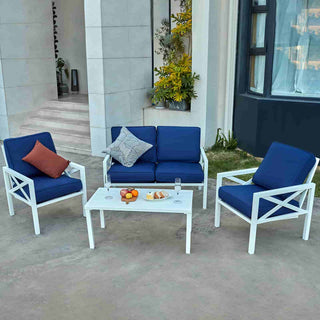 4 - Seater Patio Conversation Sets with Coffee Table - Natural Expressions