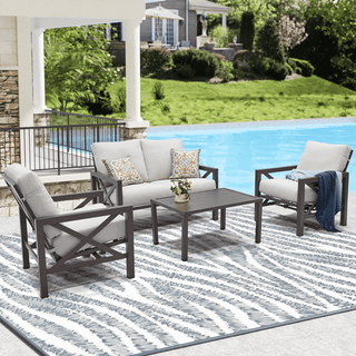 Conversation Set with 2 Motion Rocking Chairs - Natural Expressions