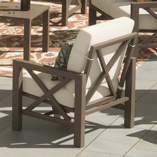 4 - Seater Oversized Metal Conversation Set With Patio Coffee Table - Natural Expressions