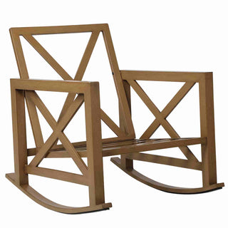 Patio Rocking Chair Set With Coffee Tables - Natural Expressions