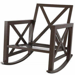 Patio Rocking Chair Set With Coffee Tables - Natural Expressions