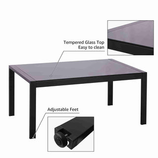 4 - Seater Mesh Back Conversation Set With Patio Coffee Table - Natural Expressions